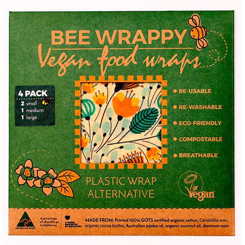 Vegan Food Wraps - 4 pak