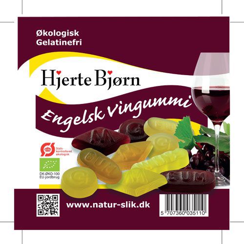 Vingummi engelsk Ø gelatinefri