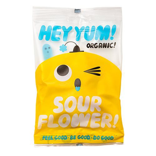 Vingummi Sour flower Ø Hey Yum