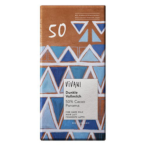 Vivani Chokolade 50% Ø mælk,   mørk Santo Domingo