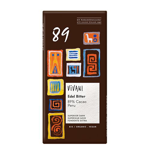 Vivani Chokolade 89% Kakao Ø