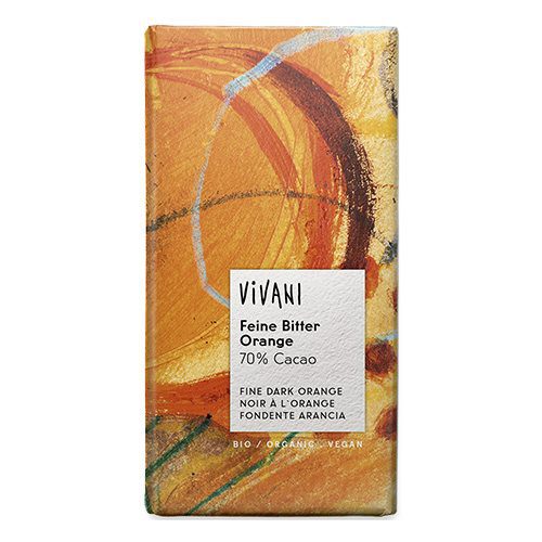 Vivani chokolade bitter Ø  m. orange 70% Kakao
