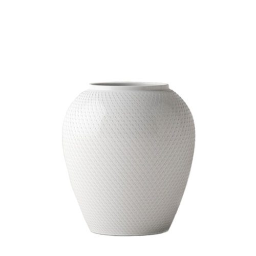 Lyngby Porcelæn Rhombe Vase H16,5 cm