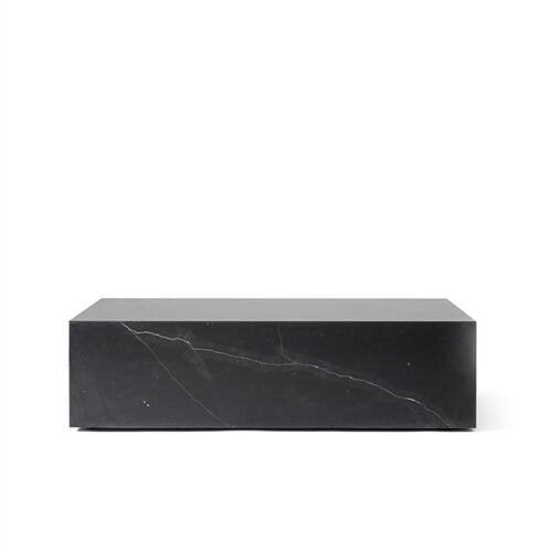 Menu Plinth Sofabord Low Sort Marquina Marmor