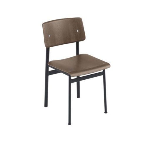 Muuto Stol Loft Sort/Røget eg