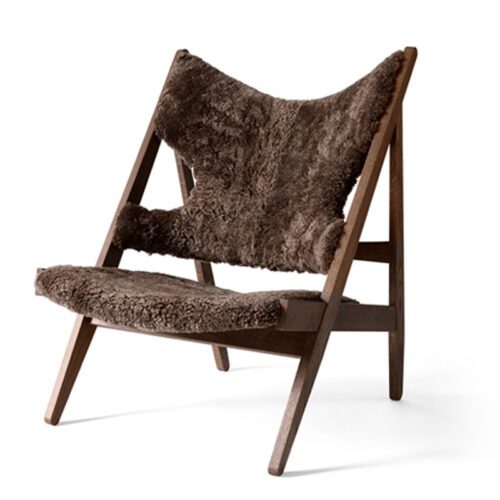 Menu Knitting Lounge Chair, Sheepskin Nevotex Root
