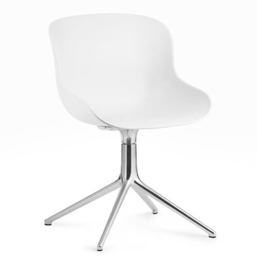 Normann Copenhagen Hyg drejestol Aluminium Hvid