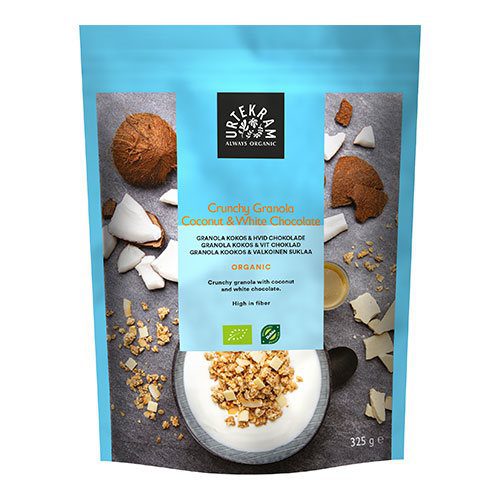 Crunchy Granola kokos & hvid chocolade Ø
