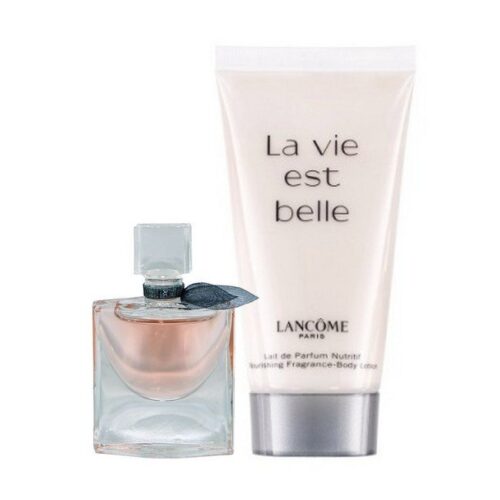 Lancome - La Vie Est Belle Sæt - 4 ml Mini Edp - Shower Gel
