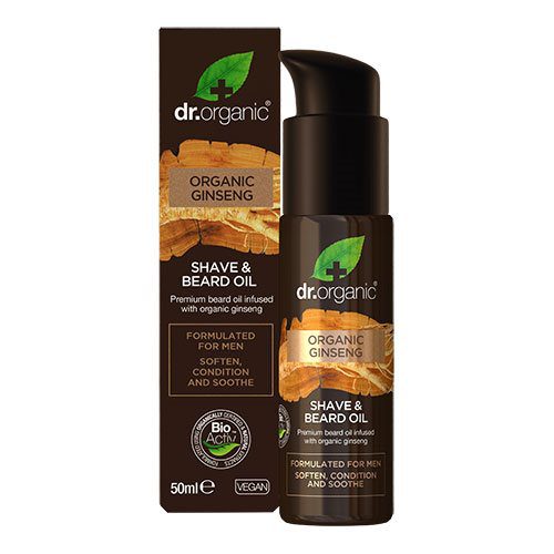 Mens shave & beard oil Ginseng Dr. Organic
