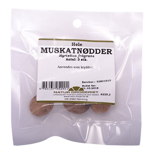 Muskatnød hel 3 stk