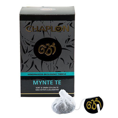 Mynte sort/grøn te Ø