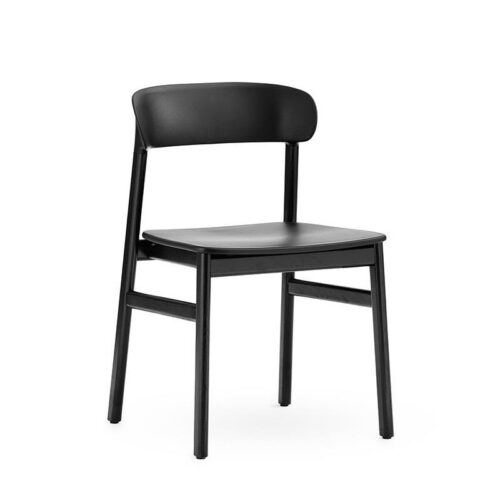 Normann Copenhagen Herit Spisebordsstol Uden Armlæn Sort Eg