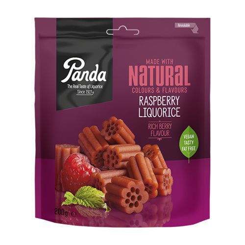 Panda hindbær lakrids