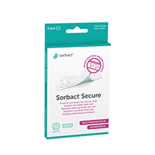 Sorbact Secure plaster 5x7,2 cm 5 stk