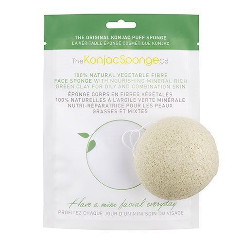 Svamp grøn til norm.fedtet hud  Den originale Konjac Sponge
