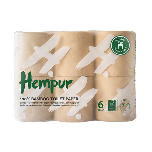 Toiletpapir (bambus) - 6 ruller
