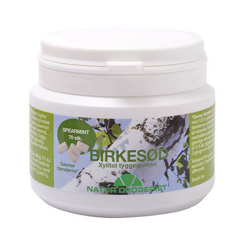 Tyggegummi Birkesød Spearmint 70 stk