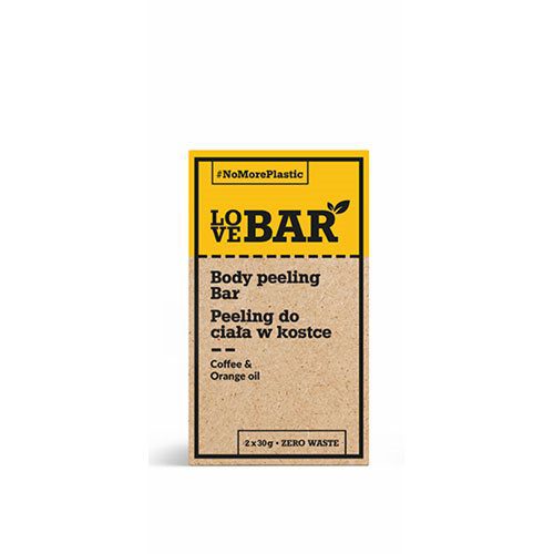 Body peeling Bar m. Kaffe & Appelsin olie