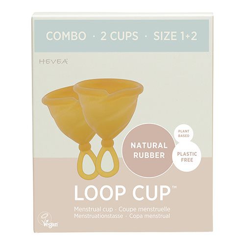 Hevea Loop Cup Combopakke str. 1+2