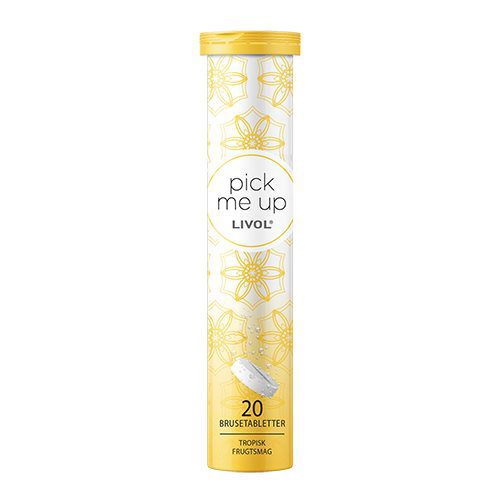 Livol brusetablet Pick me Up m. tropisk frugt