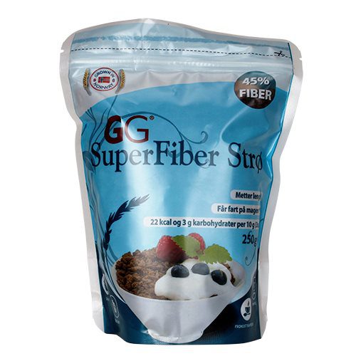 GG Fiberstrø m. hvedeklid & groft rugmel