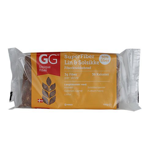 GG Superfiber hør & solsikkefrø knækbrød