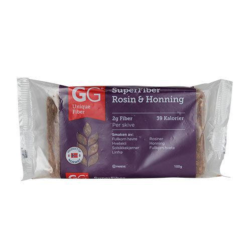 GG Superfiber rosin & honning knækbrød