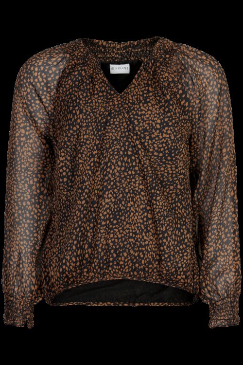 IN FRONT JASMINE BLUSE 14097 999 (Black 999, S)