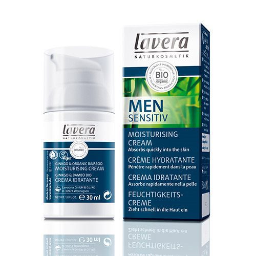 Moisturising Cream Men Sensitive  nærende Lavera