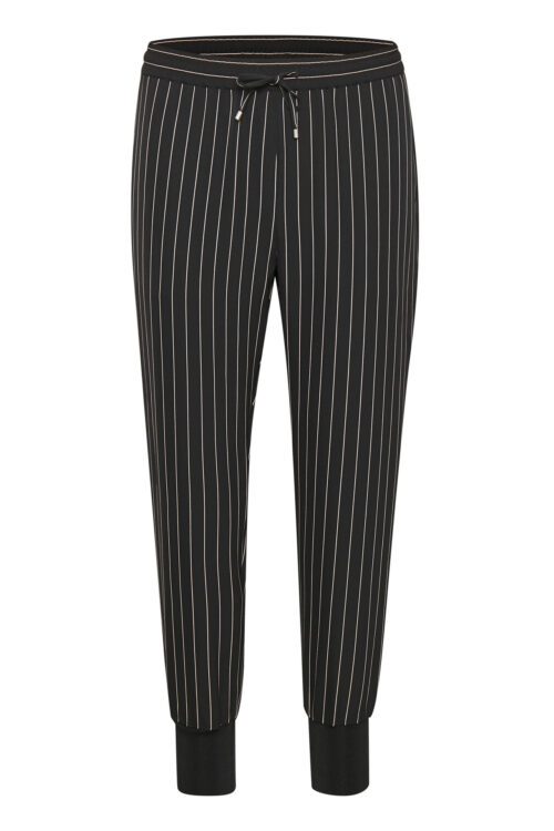 InWear ZUNAIW GERDA PRINTEDE BUKSER 30104877 B (Black Pin Stripe 11639, 36)