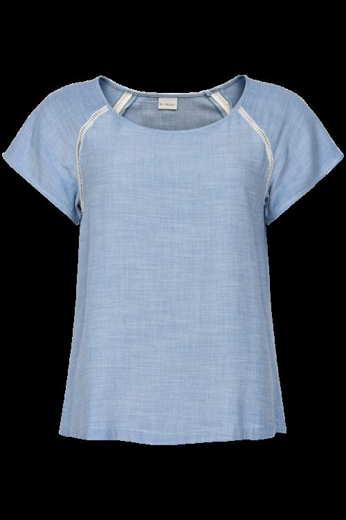 IN FRONT FERRARA BLUSE 13345 (Light Blue 505, S)