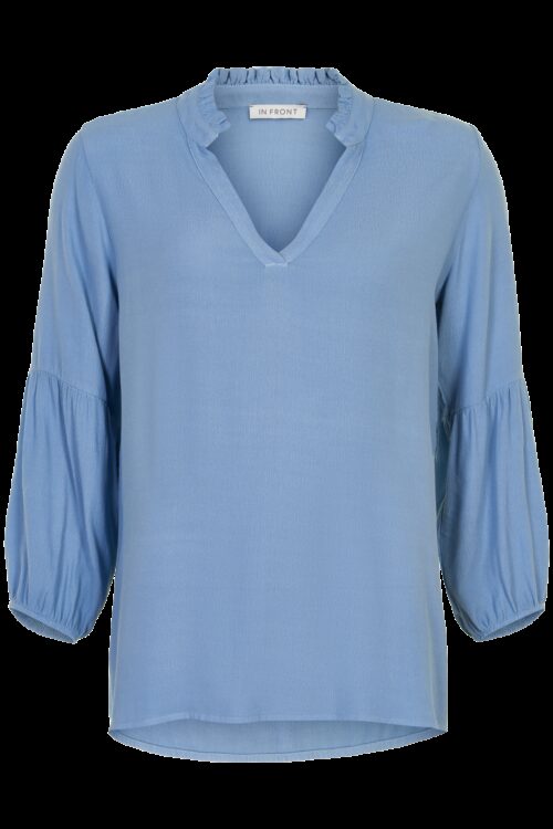 IN FRONT POCO BLUSE 13447 L (Light Blue 505, S)