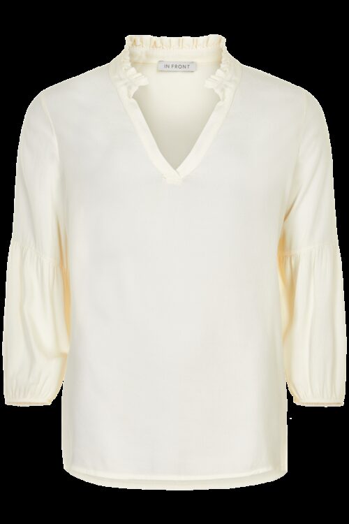IN FRONT POCO BLUSE 13447 (Off White 020, XXL)