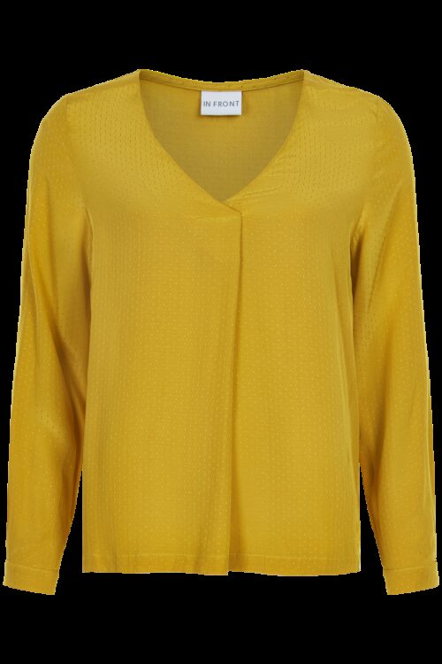 IN FRONT DOBBY BLUSE 13541 (Fancy Yellow 750, XL)