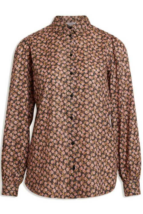 LOVE & DIVINE LOVE381-2 SKJORTE (Coral Flower, XS)