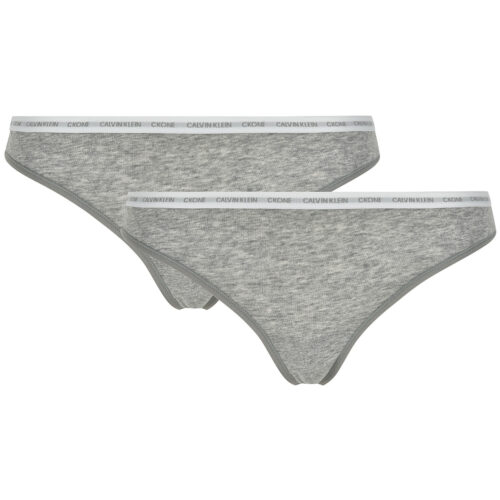 CALVIN KLEIN STRING 2 PACK D3788E 8HT (Grey Heather, XL)