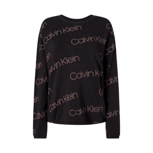 CALVIN KLEIN LINGERI ICON LOGO BLUSE F6515E 96Y (Black, S)