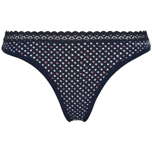 CALVIN KLEIN LINGERI STRING 02781 0HC (Disy Dot Print, L)