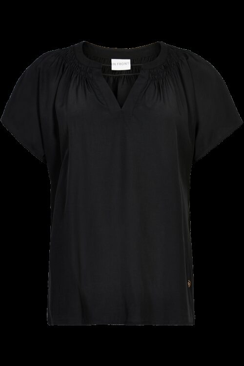 IN FRONT JONE BLUSE 14287 999 (Black 999, S)