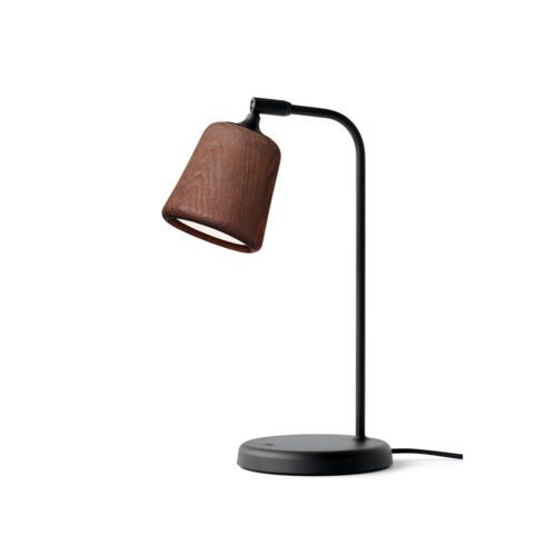New Works Material Bordlampe Røget eg