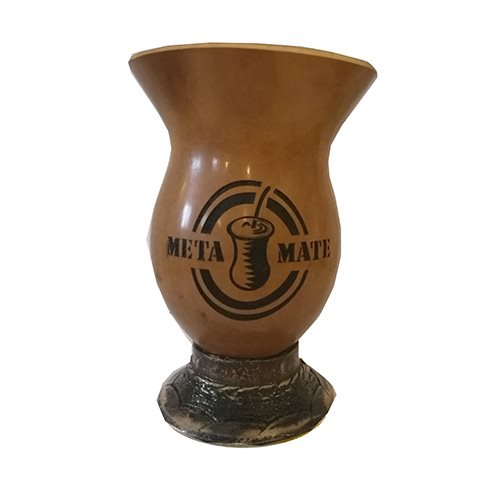 Cuia kalabas Meta Mate Logo ca. 15 cm høj