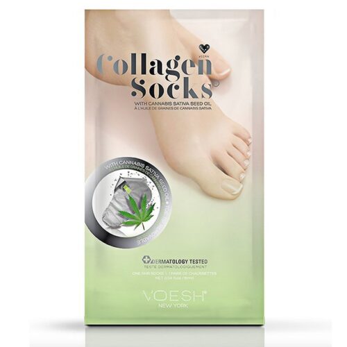Voesh - Collagen Socks Hemp Seed Oil Fodmaske