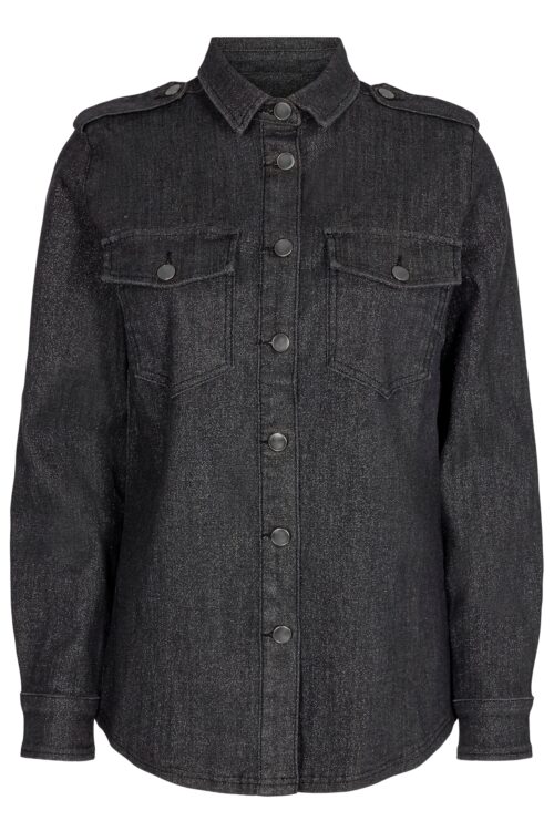 SOFIE SCHNOOR SKJORTE S204211 1000 (Black, S)