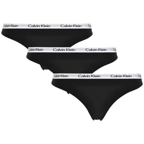 CALVIN KLEIN LINGERI TAI 3-PAK D3588E 001 (Black, M)