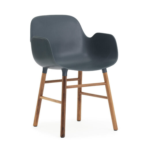 Normann Copenhagen Form Armchair Stol Valnød (Blå)