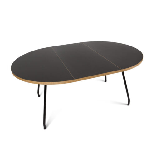 Bent Hansen Primum Bord Sort (Sort pulverlakeret stål)