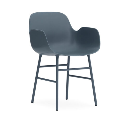 Normann Copenhagen Form Armchair Stol Stål (Blå)