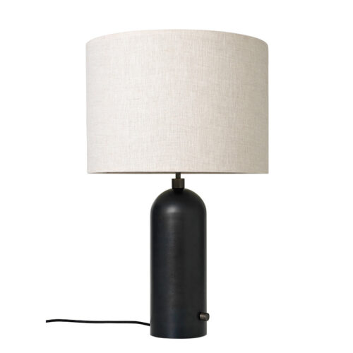 Gubi Gravity Bordlampe Sort stål (canvas, Lille )