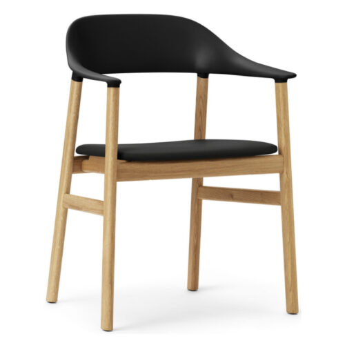 Normann Copenhagen Herit Spisebordsstol Med Armlæn Eg (Læder)
